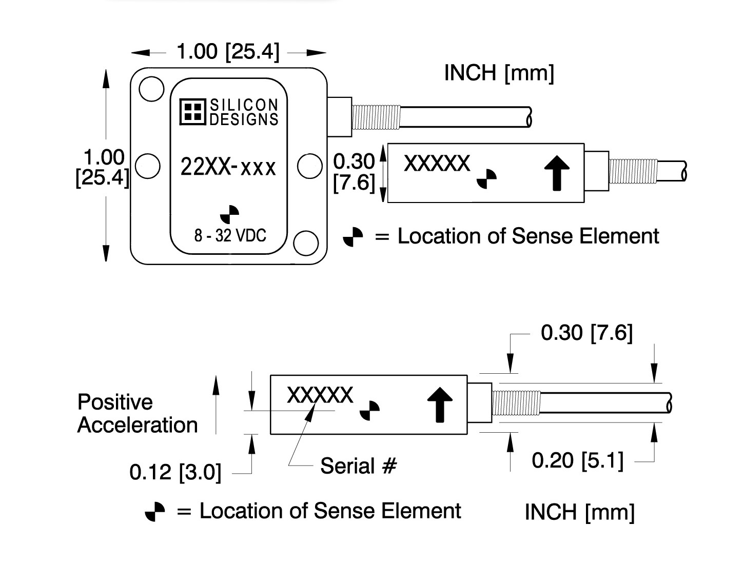 SDI Model 2012 accelerometer cases