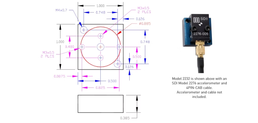 Model 2230-BLK <span>Orthogonal Mounting Block</span>
